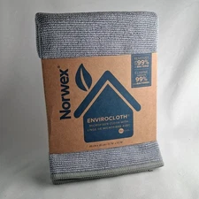 Norwex EnviroCloth Microfiber Cleaning Cloth with BacLock Antibacterial Gray