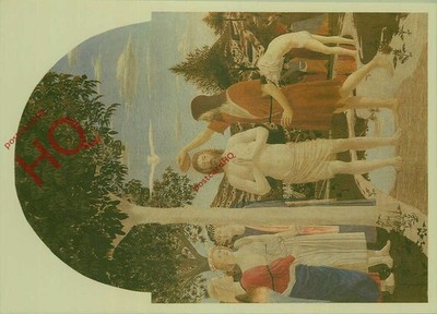 Ansichtskarte -: Piero Della Francesca, Die Taufe Christi