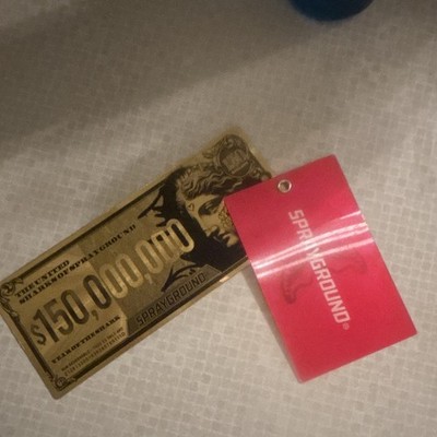 Sprayground Limited Edition $150,000,000 Novelty Banknote w/ Tag