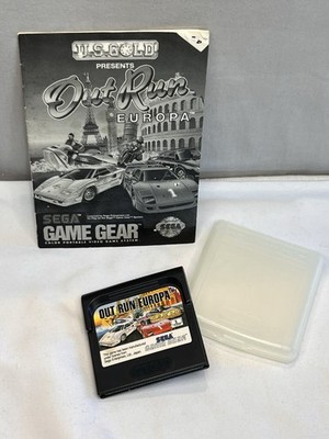 Out Run Europa Sega Game Gear Complete with Manual Case U.S. Gold
