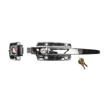 Keil W19-1500 Offset Polished Chrome Walk-In Cooler Door Safety Latch with Cylin
