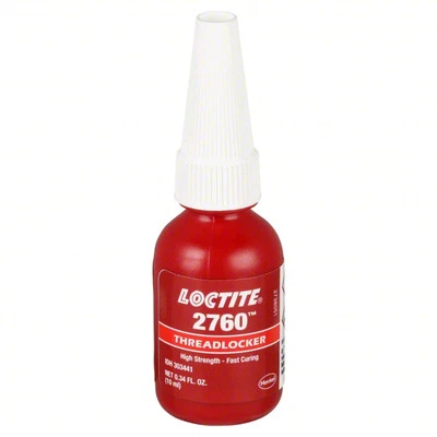 Loctite 2760 Red Thread Lock 0.34 Oz High Strength Use By 3/25