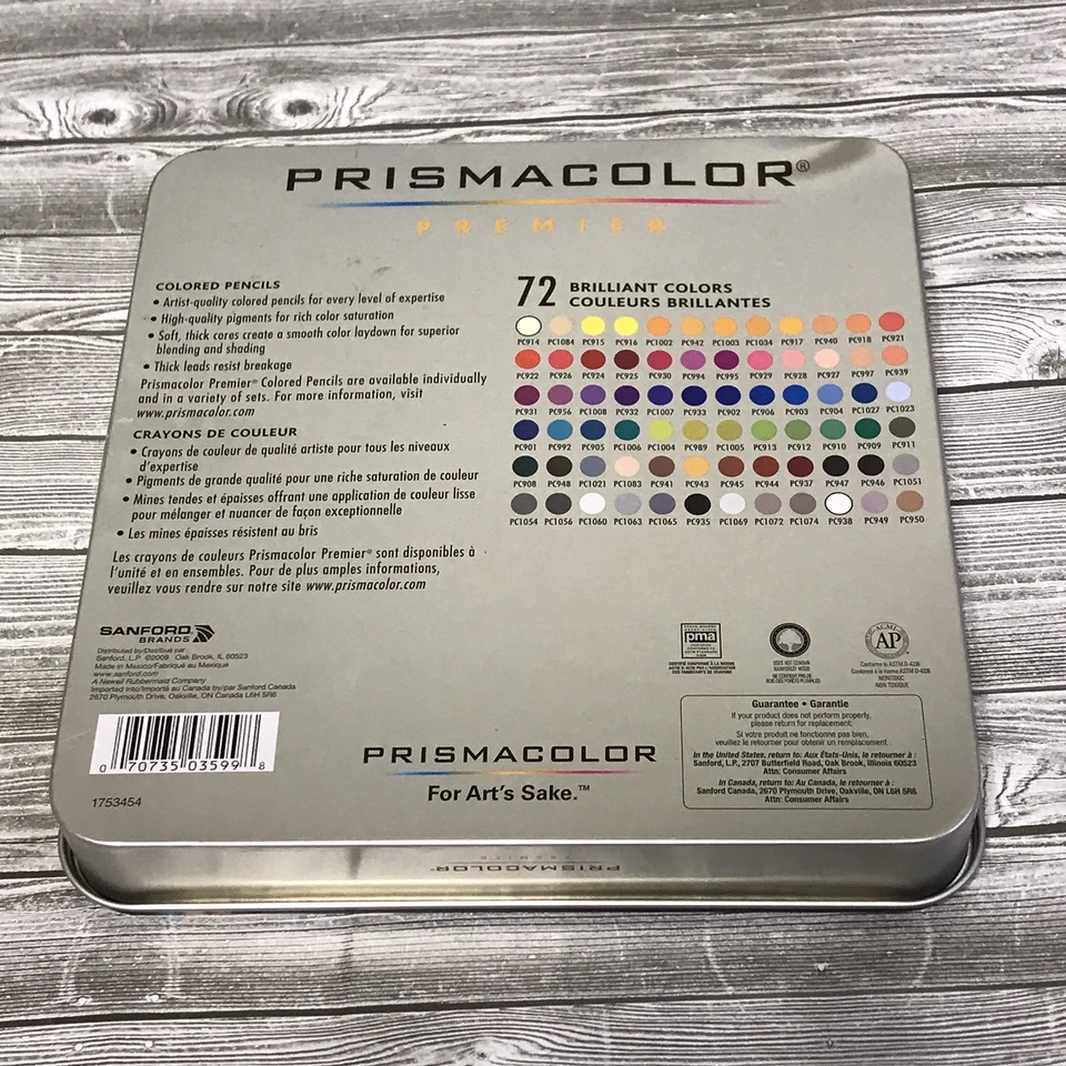 72 Prismacolor Premier Colored Pencils  Complete Smooth Rich Color Laydown - Image 2 of 4