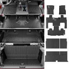 powoq 7 Seats Floor Mat Compatible with 2003-2017 Ford Expedition Cargo Mat L...