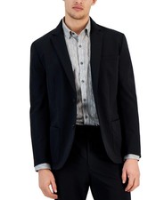 Alfani Men's Alfatech Notch Lapel Patch Pocket Blazer Black 3XL