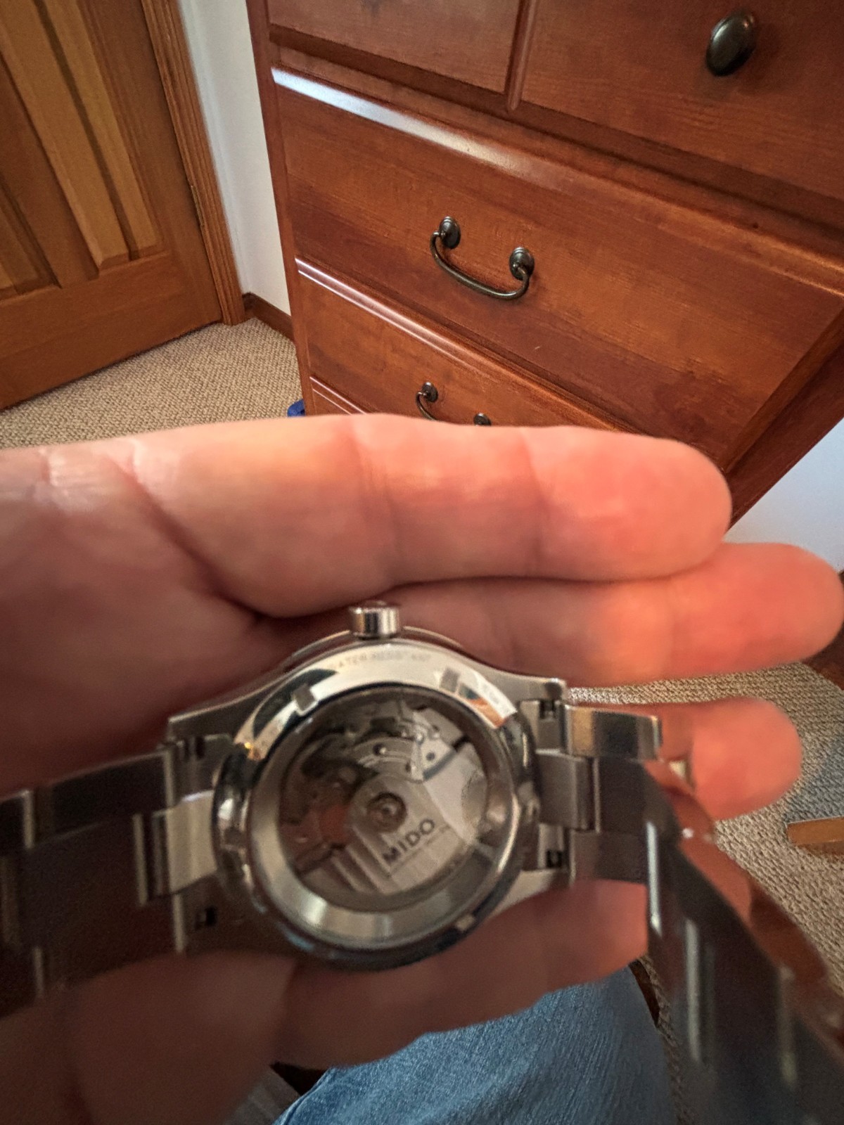 Mido Multifort Skeleton Vertigo Automatic Blue Di… - image 5