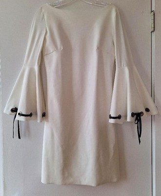 Chiara Boni La Petite Robe Grommet Contrast Lacing Dress sz 42/US sz 6-8 ~~ITALY