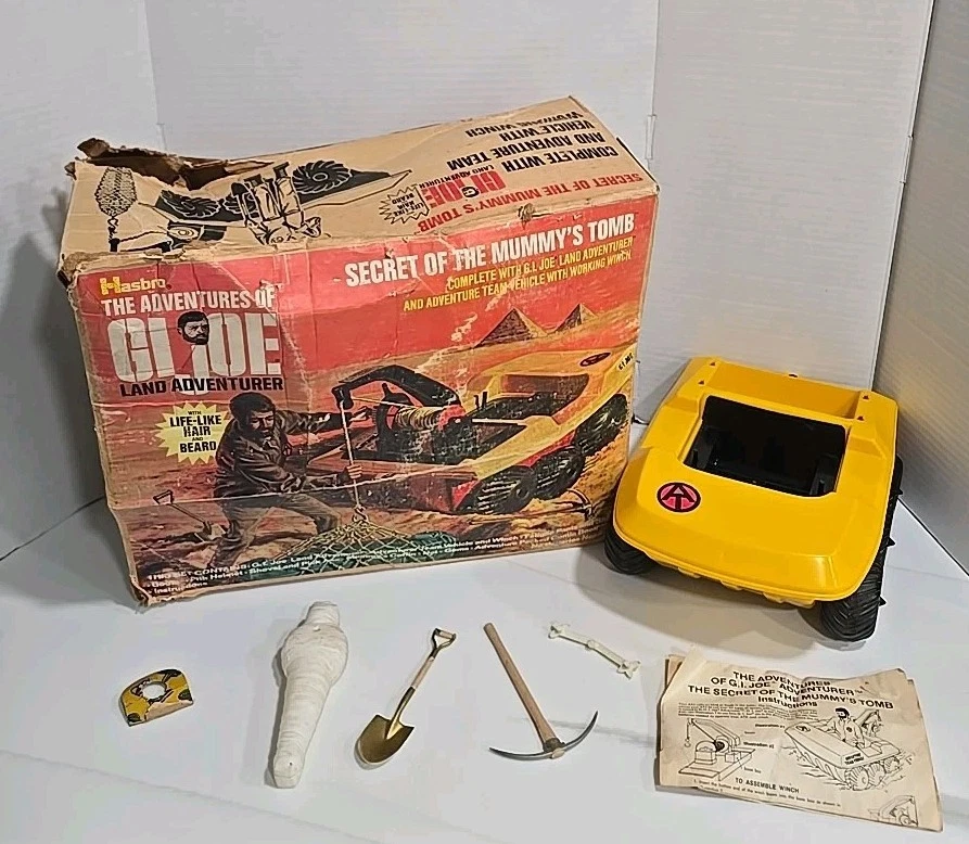 🔥 Vintage 1970 GI Joe SECRET OF THE MUMMY'S TOMB w/Box & Booklet
