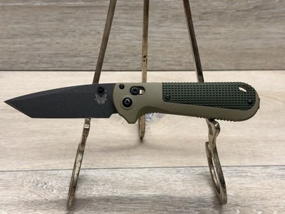 BENCHMADE 431BK-1 USA REDOUBT CPM-D2 TANTO EDGE PLAIN GRIVORY HANDLE