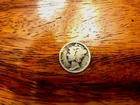 1921 Mercury Dime . G . Good . 90% Silver . Simi-Key .