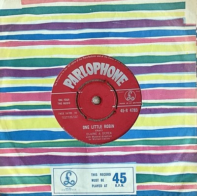 ELAINE & DEREK  One Little Robin/Brahms Lullaby  Parlophone 45