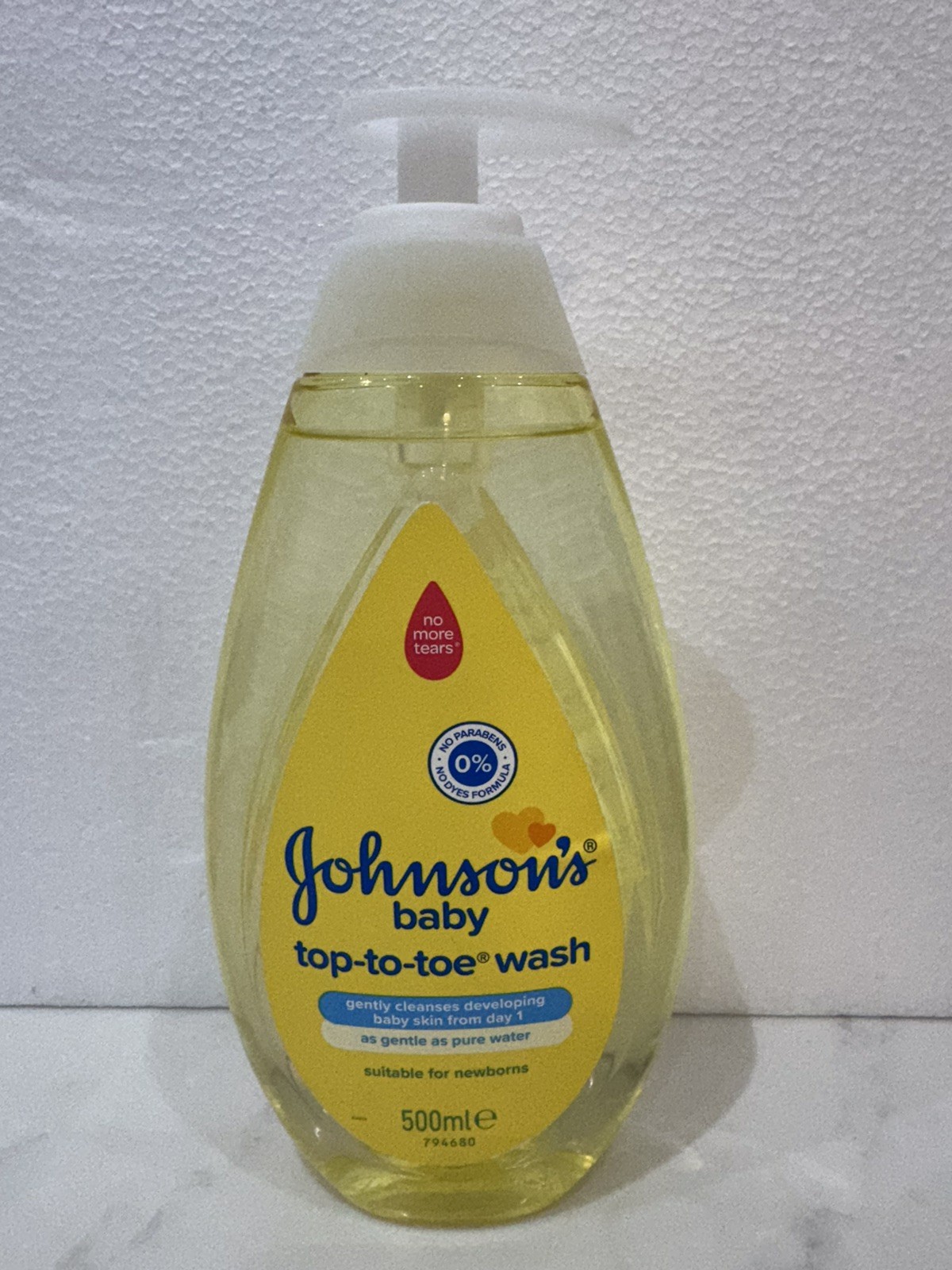 Johnson's Baby Top-To-Toe Wash. As Gentle as Pure Water. 500ml X 1