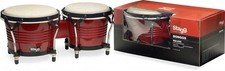 Stagg Model BW-200-CH Cherry 7.5-Inch  6.5-Inch Latin Wood Bongo Hand Drums