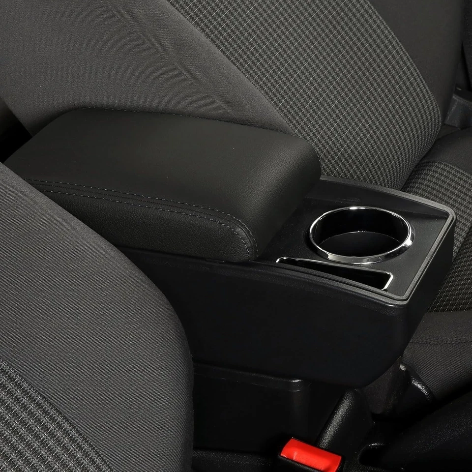 Caja reposabrazos para Toyota Yaris Vitz Hatchback 2006-2011 doble capa con portavasos Foto 3 de 4