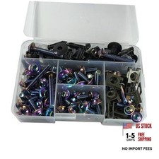 210pcs Motorcycle Fairing Bolts Kit Stainless Steel Colorful M5 M6 Purple
