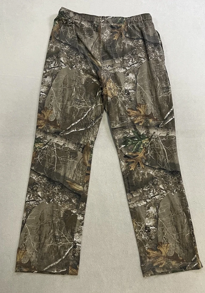 Magellan Outdoors Men’s Size Large RealTree Edge Fleece Lounge Sleep Pants - Image 2 of 4
