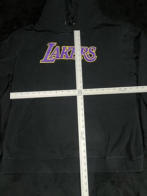 LA Lakers Hoodie Mens XL Black Purple LeBron James 23 Fanatics