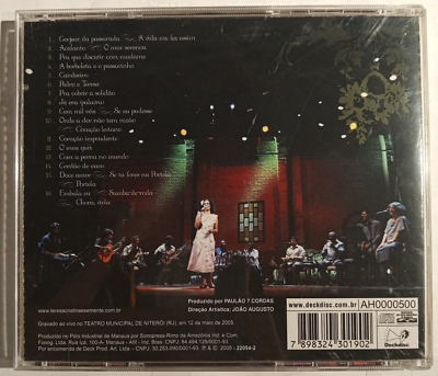 TERESA CRISTINA - AO VIVO O MUNDO E MEU LUGAR - BRAZILIAN CD ALBUM