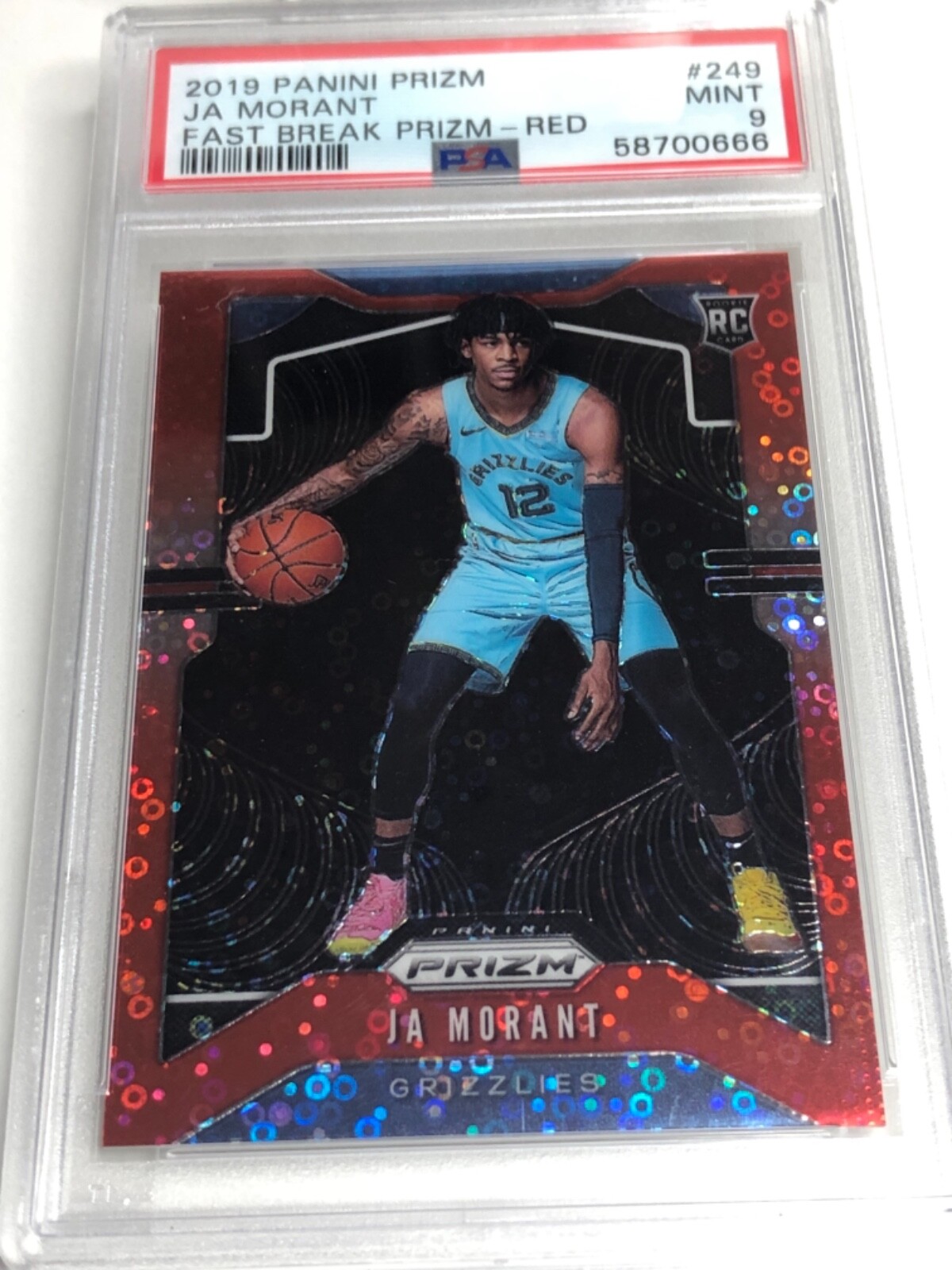 Ja Morant Prizm Fast Break RC 【 PSA 9 】