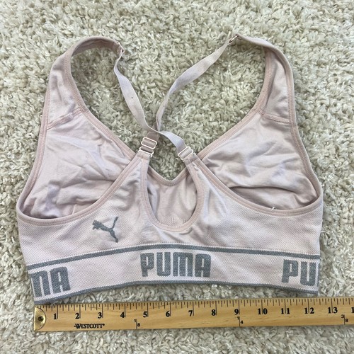 puma medium womens sports bra v neck cross strap back - Bild 7 von 7