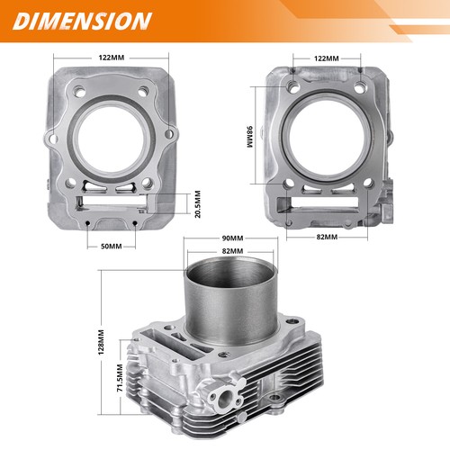 400CC Cylinder Piston Gasket Top End Rebuild Kit For Suzuki Eiger 400 King Quad - Picture 6 of 14