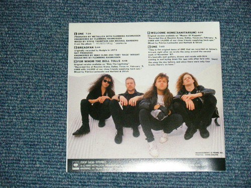 METALLICA Japan 1989 23DP-5438 NM CD+Obi ONE - Picture 3 of 6