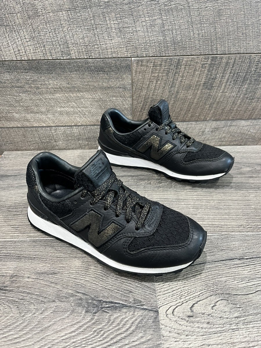 Leather New Balance 996 Black Gold New Balance 996 Womens Black