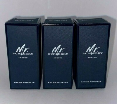 Indigo by Burberry EDT 3X5ml mini size new