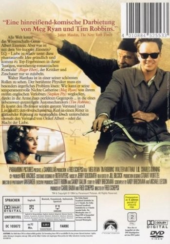 CHARLES/FRY,STEPHEN/MATTHAU,WALTER DURNING - IQ LIEBE IST RELATIV DVD NEU - Bild 2 von 2
