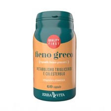 Erba Vita Monoplanta - Fieno Greco Integratore Trigliceridi, 60 Capsule