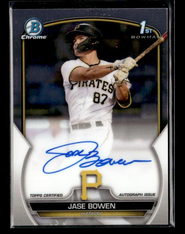 2023 Bowman #CPA-JBN Jase Bowen Chrome Prospect Auto Pittsburgh Pirates