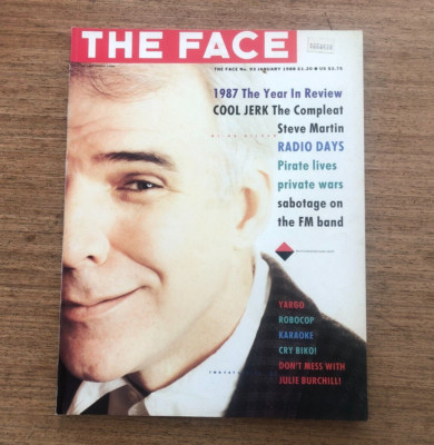 THE FACE Magazine January 1988 Steve Martin Robocop Steve Biko