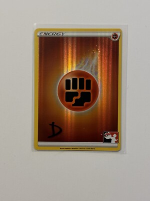 Fighting Energy Line Holo Pokemon Prize Pack Series 1 Card FAST SHIP D*