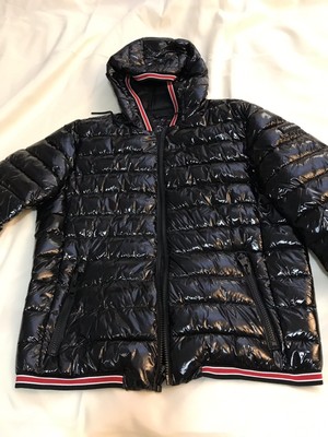 calvin klein glossy puffer jacket