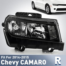 For 2014-2015 Chevrolet Camaro Halogen Headlight W Bulb Right Passenger Side For 2014-2015 Chevrolet Camaro Halogen Headlight W Bulb Right Passenger Side