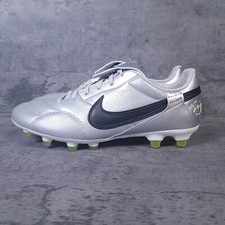 Botines de fútbol NIKE Premier III 3 FG para hombre 7 mujer 8,5 metálicos plateados negros voltios