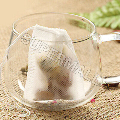 Buy UPTO 200X Empty Teabags String Heat Seal Filter Paper Herb Loose Tea Bags OZ