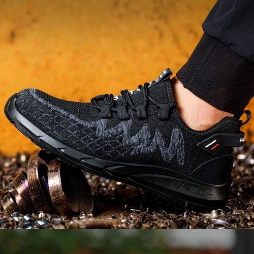 Scarpe Antinfortunistiche Uomo Traspiranti Leggere Con Tappo Acciaio Scarpe da Lavoro-Sneaker - Foto 8 di 18