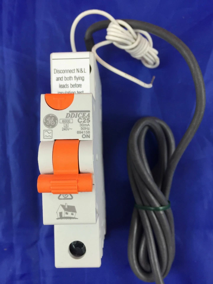 GE Compact RCBO RCD 25A 30mA 6kA 694158 1P+N C25 Curve Type AC DDICE60C25/030 - Image 4 of 4