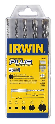 IRWIN SPEEDPLUS SDS Drill Bit Set 5 pc Masonry CHN 4935077