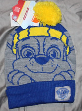 Paw Patrol Nickelodeon Unisex Kids Beanie Hat Toboggan One Sz Blue Gray Yellow