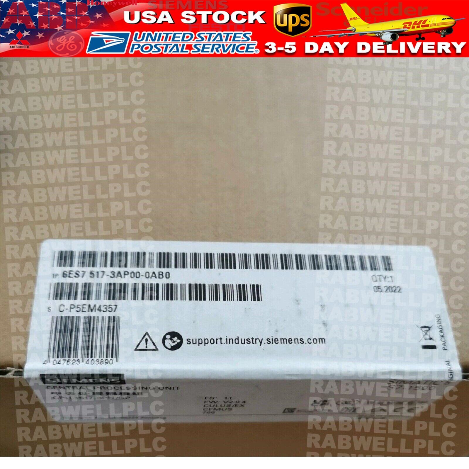 New Siemens 6ES7517-3AP00-0AB0 S7-1500 CPU 1517-3 PN/DP 6ES7 517-3AP00-0AB0