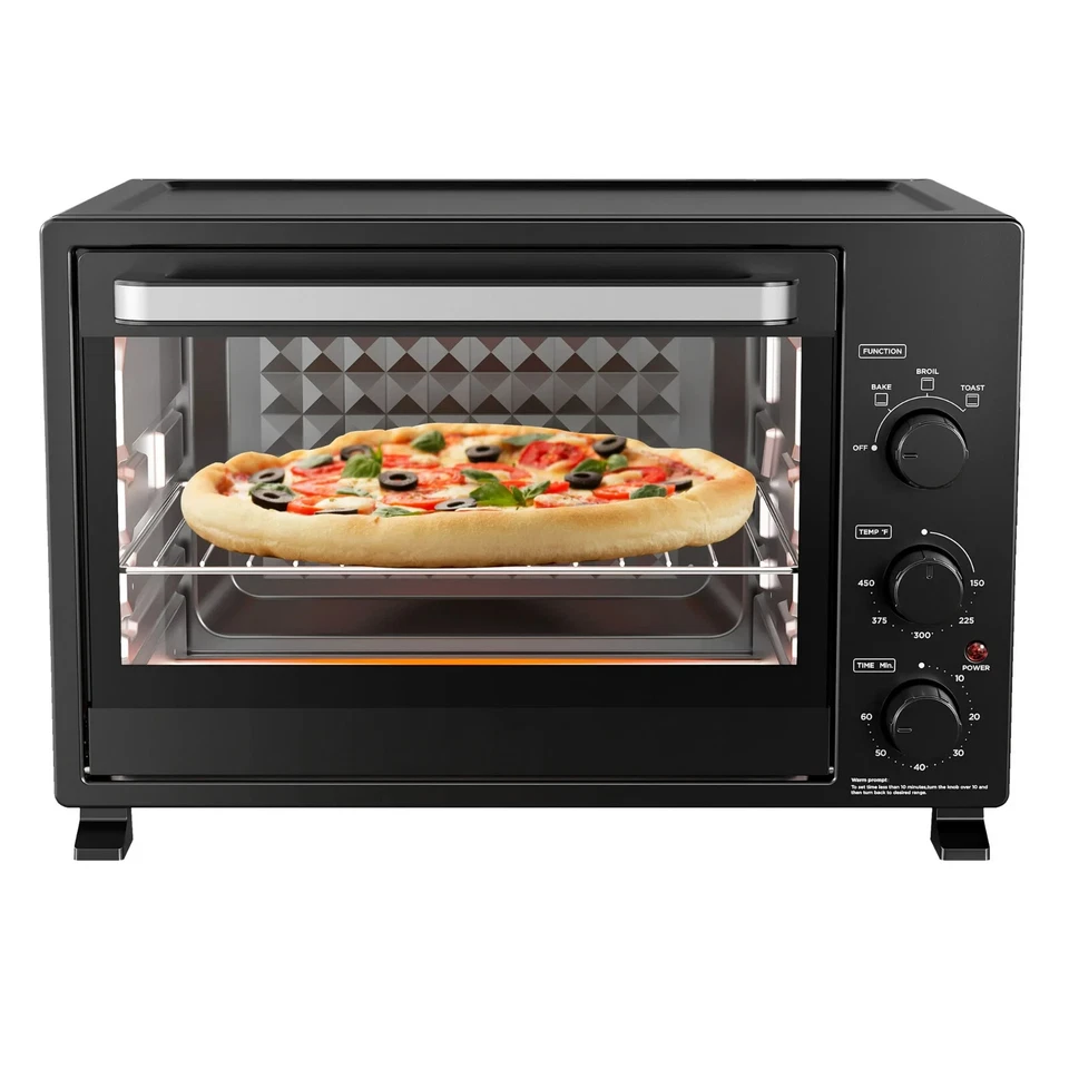 Horno Tostador Mainstays XL, 34QT, 6 Rebanadas Tamaño Familiar, Negro, 1500W, Nuevo Foto 3 de 4