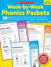 Week-by-Week Phonics Packets: 30 Independent Practice Packets That Help C - GOOD