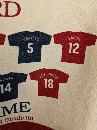 Banner de juego de colección 1993 Notre Dame Stanford fútbol americano Lou Holtz Bill Walsh Legends - Imagen 5 de 11
