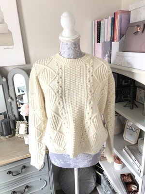 ivory chunky knit cardigan