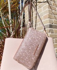 michael kors large glitter smartphone wristlet