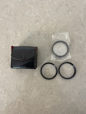 Vintage Hoya Coated Close-Up 46mm Lens Set (+1, +2, +3) Filters w/ Case - NICE!