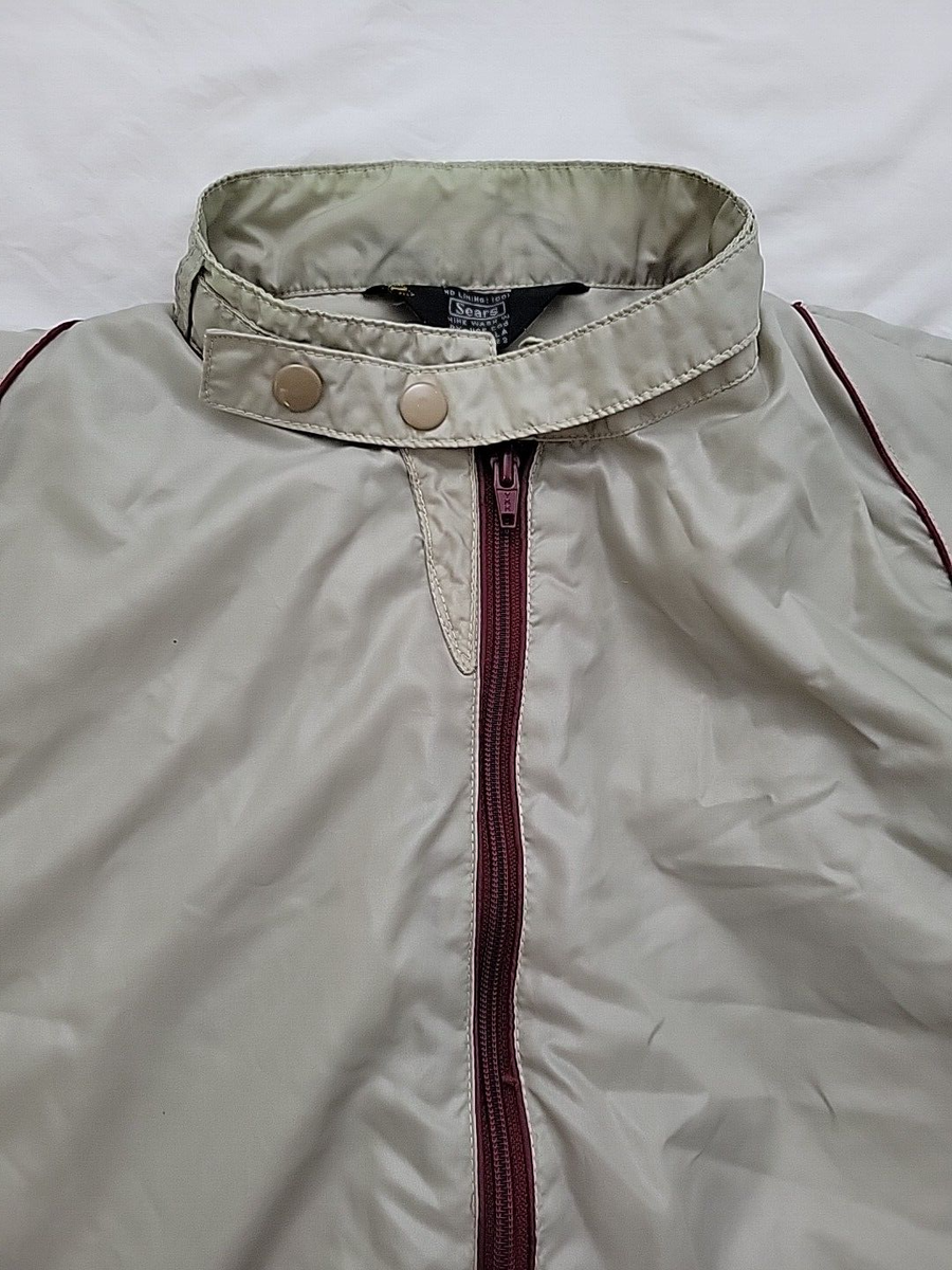 Vintage Outerwear SEARS Sportswear Jacket Beige Lightweight T 20