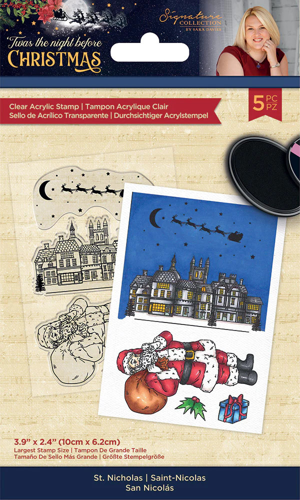 Sara Signature 'Twas the Night Before Christmas - Acrylic Stamp - St. Nicholas
